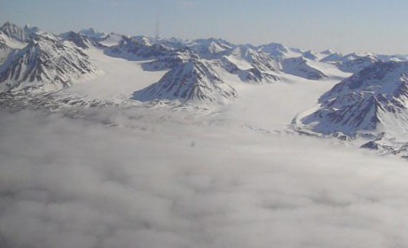 Fog over Kongsfjorden